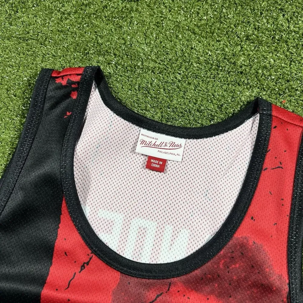 Men's Atlanta Falcons Deion Sanders Mitchell & Ness Red 1989 Tank Top L